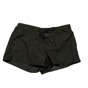 Tropical Escape Black Swim Shorts Size 16